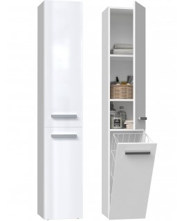 Topeshop NEL IV BIEL POŁ vonios kambario spintelė Balta