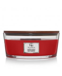 WoodWick elipsės formos žvakė - Raudonos uogos, 453,6g
