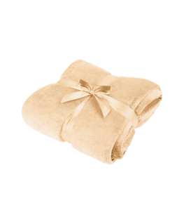 Fleece antklodė 200x220 cm TEESA - kreminė