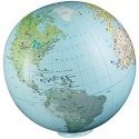 Usorteret CALY Inflatable globe-ball "World XXL", 85 cm Usorteret CALY Inflatable globe-ball "World XXL", 85 cm