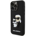 Dėklas Karl Lagerfeld 3D Rubber Karl and Choupette Case for iPhone 14 Pro Max Juodas