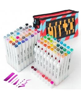 Double-sided markers - felt-tip pens ARRTX Oros, 80 colors