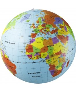 CALY Inflatable globe-ball "World Maxi", 50 cm