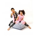Sako bag pouffe Mouse grey-pink L 110 x 80 cm