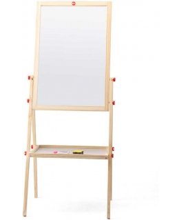 because Wooden easel, double-sided drawing board