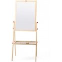 because Wooden easel, double-sided drawing board