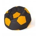 Sako bag pouffe Ball black-yellow L 80 cm