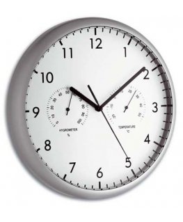 TFA-Dostmann 98.1072 Seina- ja lauakell Quartz clock Ümmargune Hõbe