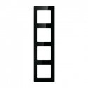 Quadruple frame socket Avatto N-TS10-Frame-B4 (black)