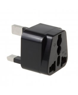 Adapter EU socket for UK MCE154 plug black