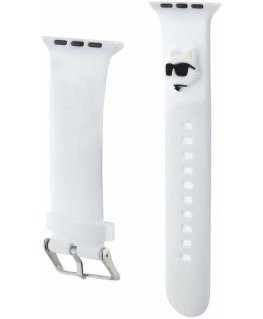Karl Lagerfeld Choupette Head NFT Watch Band for Apple Watch 38/40/41 White