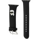 Karl Lagerfeld Strap KLAWMSLKNK Apple Watch 38|40|41mm black|black strap 3D Rubber Karl Head