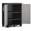 Keter Low cabinet Pro, black and gray