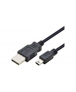 Cable USB - Mini USB 1m. black