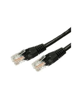 Patch cable cat.6a RJ45 UTP 0,5m black