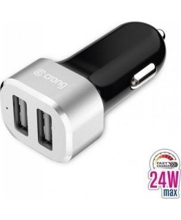 Crong Power charger 2x USB-A 2.4 A (CRG-PWRC-USB24-ALU)