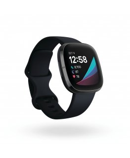 Fitbit Sense 4.01 cm (1.58") AMOLED 40 mm Digital Touchscreen Graphite Wi-Fi GPS (satellite)