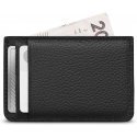 Woolnut Leather Card Holder, black