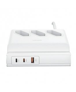USAMS Ład. siec. 1xUSB T22 18W 3A QC3.0 + kabel USB-C 1m biały|w