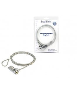 LogiLink Notebook Security Lock w/ Combination cable lock 1.5 m