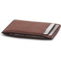 Woolnut Leather Card Holder -korttikotelo, konjakki
