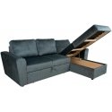 Corner sofa bed INGMAR green velvet