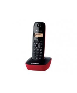 Panasonic KX-TG1611 DECT telefons Zvanītāja ID Melns, Sarkans