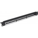 Delta Patch Panel with 24x Slot Trapezoids (PP-24/FX/C1)