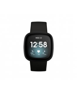 Fitbit Versa 3 4,01 cm (1.58") AMOLED 40 mm Digitāls Melns Wi-Fi GPS