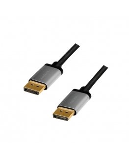 LogiLink CDA0102 DisplayPort cable 3 m Grey, Black