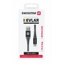 Swissten Kevlar Data Cable USB / USB-C / 1.5m / 60w Swissten Kevlar Data Cable USB / USB-C / 1.5m / 60w