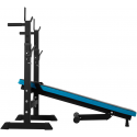 Straight adjustable training bench with REBEL ACTIVE stands