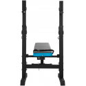 Straight adjustable training bench with REBEL ACTIVE stands