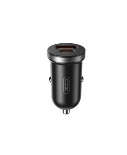 XO car charger CC56 PD 30W QC 1x USB 1x USB-C black