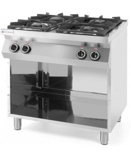 Hendi Kitchen Line 4-burner gas stove on an open base, width 800 mm. 700 mm