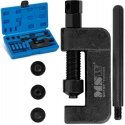 MSW Motorcycle chain pressing machine, pressed rivets - set