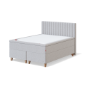 Sleepwell BLACK CONTINENTAL CONTINENTAL BED (with 8 legs) / 180x55x200 / soft / MANGO Light Beige (19206)