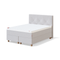 Sleepwell BLACK CONTINENTAL CONTINENTAL BED WITH DRAWER / 160x53x200 / soft / MANGO Light Grey (18711)