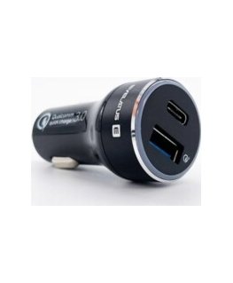 Swissten Metāla Auto Lādētājs ar Power Delivery USB-C + Quick Ch