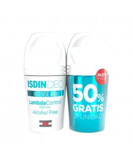 Isdin Dezodorantas Roll-on Lambda Control 48H 2x50ml