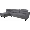 Fotelis Corner sofa HELSINKI LC, dark pilkas