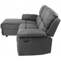 Fotelis Corner sofa BERIT LC, dark pilkas