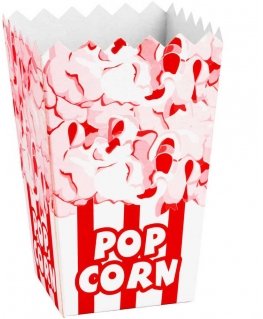 Gsg24 Cardboard box PopCorn 7x14,5x9cm MEDIUM 0,75L 100 pcs.