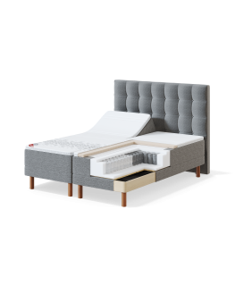 Sleepwell RED MOOTORVOODI / 90x34x200 / hard / MANGO Dark Grey (18746)