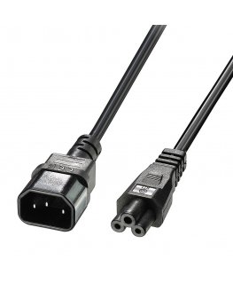 Lindy 3m C5 to C14 Mains Cable, lead free
