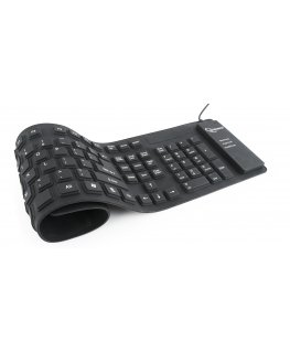 Gembird KB-109F-B клавиатура USB + PS/2 QWERTY Черный