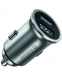Swissten Metal Premium Car charger 2 x USB / 4.8A