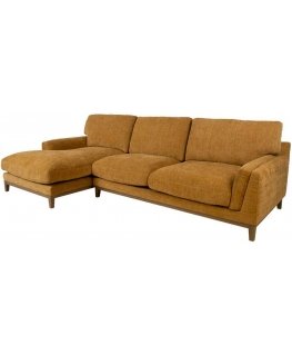 Corner sofa BASIL LC dark Geltonas