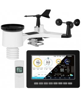 Steinberg Systems Wireless solar weather station 7in1 LCD WiFi 100m