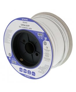 Deltaco TP-56CS verkkokaapeli Valkoinen 100 m Cat6a